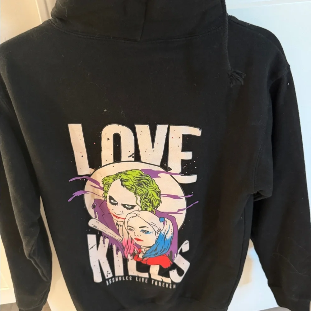 Black Graphic Hoodie - Picture 2 of 2